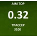 Шары AIM TOP 0,32 / 3100 шт PLA ТРАССЕР зеленые