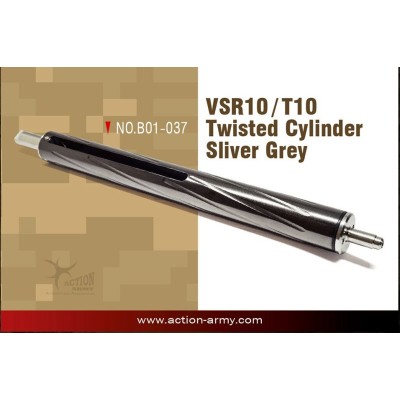 VSR10 Twisted Cylinder- Sliver Grey