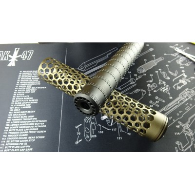 Action Army T10 Hive Sound Suppressor-FDE