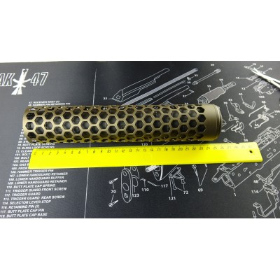 Action Army T10 Hive Sound Suppressor-FDE