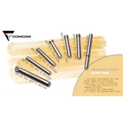 CowCow Technology Stainless Steel Pin Set for Marui G-Series		