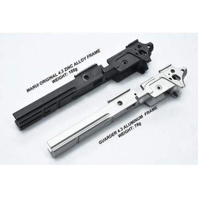 Guarder Средняя рама (фрейм) пистолета Tokyo Marui HI-CAPA 4.3 серебристая