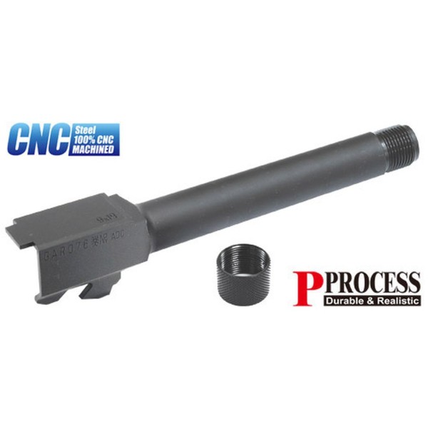 Guarder Steel Threaded Outer Barrel for TM G17 (14mm Negative) 