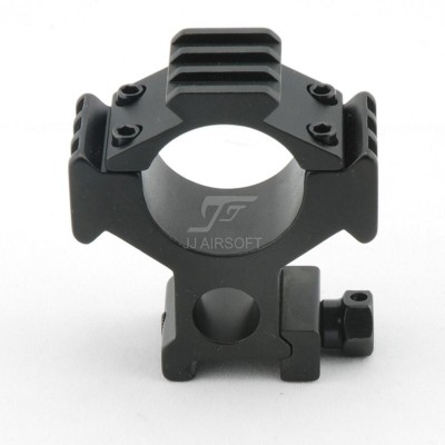 JJ Airsoft Scope Ring Mount with 3 Rails, 25.4mm / 30mm