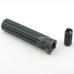 JJ Airsoft QD Silencer with Flashhidder, 14mm CCW Thread (Black)