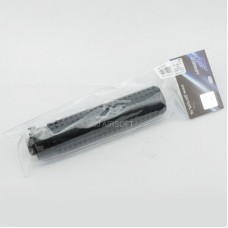 JJ Airsoft QD Silencer with Flashhidder, 14mm CCW Thread (Black)