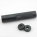 JJ Airsoft Silencer, 14mm CW and CCW Thread (Black)