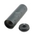 JJ Airsoft Silencer Short Version, 14mm CW and CCW Thread (Black)