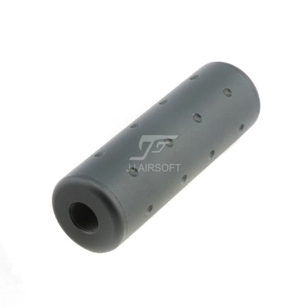 JJ Airsoft Silencer Short Version, 14mm CW and CCW Thread (Black)