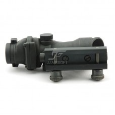 JJ Airsoft ACOG Style 1×32 Red Dot with Killflash (Black)
