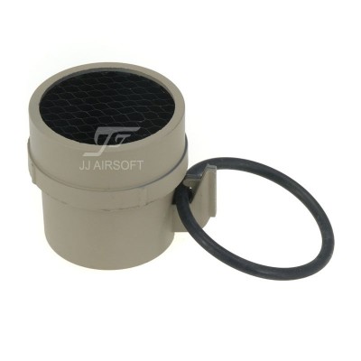 JJ Airsoft ACOG Style 1×32 Red Dot with Killflash (Tan)