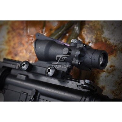 JJ Airsoft ACOG 4×32 Red Fiber Illuminated (Black)