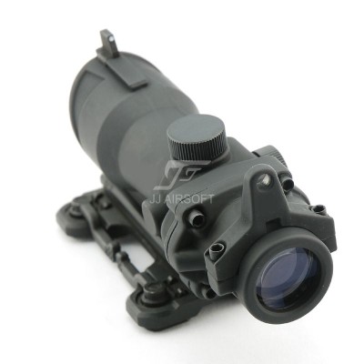 JJ Airsoft ACOG Style 4×32 Scope, QD Mount (Black)