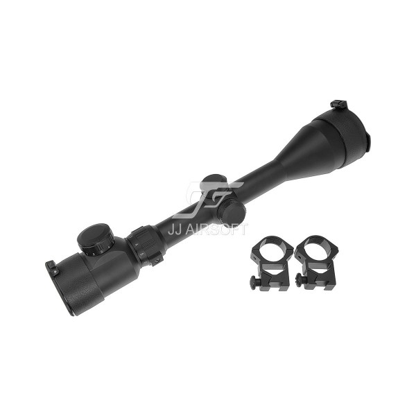 JJ Airsoft 3-9x50E Red / Green Reticle Scope (Black)