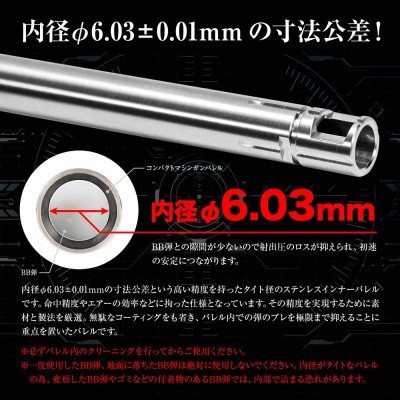 Nine Ball Внутренний стволик NEO 6.03 x 182мм AEP Tokyo Marui Electric MP7A1/Scorpion mod.M