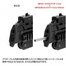 Nine Ball Внешний ствол Tokyo Marui MP7A1 GBB / SMG с переходником под глушитель -14