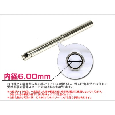 Nine Ball Внутренний стволик 6.00 (Power Barrel) x 112.5mm Tokyo Marui Hi Capa Gold Match 