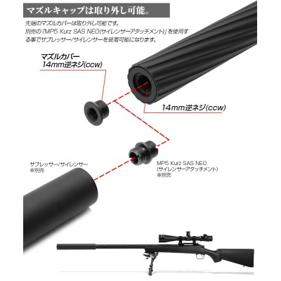 PSS PSS10 Fluted Outer Barrel for VSR-10 Series TWISTED TYPE