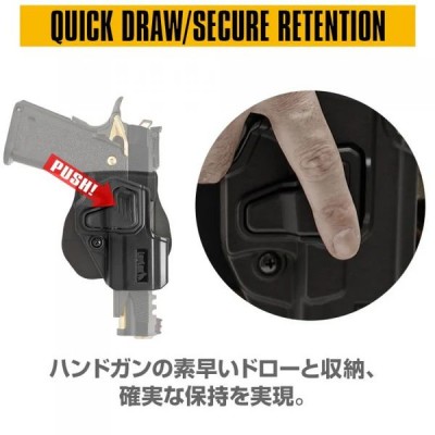 LayLax Кобура для пистолетов семейства Tokyo Marui Hi Capa черная