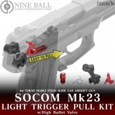 NINE BALL TM SOCOM Mk.23 Light Trigger Pull + Green Gas Valve 