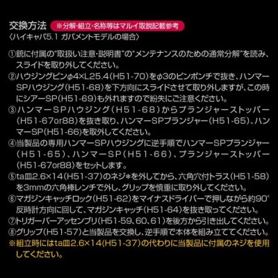 NINE BALL Рукоять для пистолета Tokyo Marui Hi-CAPA GBB Slim BK