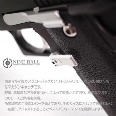 Nine Ball Кнопка сброса магазина Hi-Capa серебристая Nine Ball Кнопка сброса магазина Hi-Capa серебристая