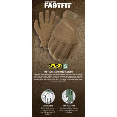 L Перчатки тактические Mechanix Wear FastFit TAB Glove, койот