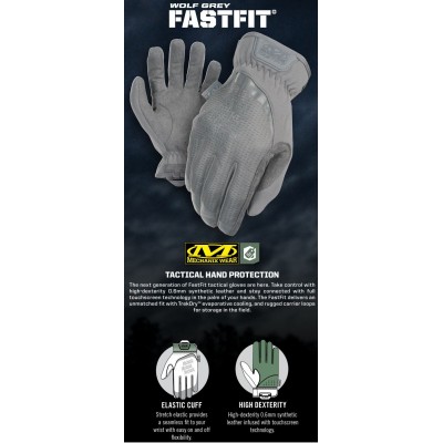 M Перчатки тактические Mechanix Wear Fast Fit WOLF GREY