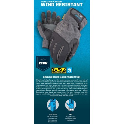 S Перчатки зимние Mechanix Wear Wind Resistant