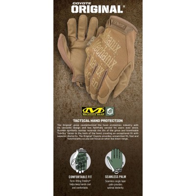 S Перчатки тактические Mechanix Wear Original, койот