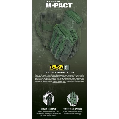 XL Перчатки тактические Mechanix Wear M-Pact, Olive Drab