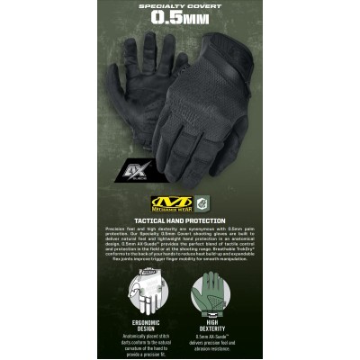 M Перчатки Mechanix Wear Specialty Hi-Dexterity 0.5mm Covert