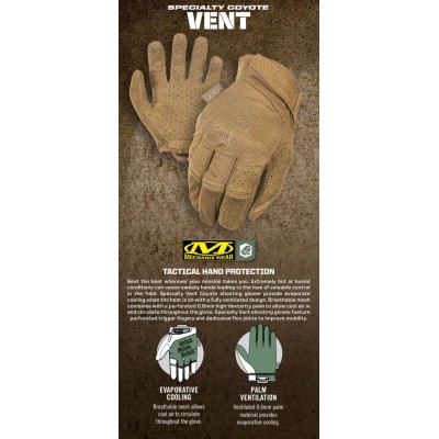 M Перчатки Mechanix Wear Specialty Vent Covert, койот