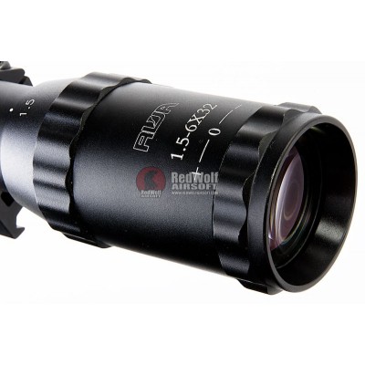 Прицел 1.5-6x30 REDWOLFAIRSOFT RWA HAWKEYE RIFLE SCOPE