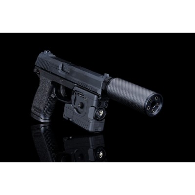 SILVERBACK Макет глушителя карбон 115 мм +16mm короткий (MK23 Socom) [SBA-SIL-31]