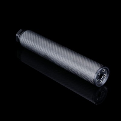 SILVERBACK Макет глушителя карбон 235 мм -14mm длинный