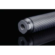 SILVERBACK Макет глушителя карбон 235 мм -14mm длинный