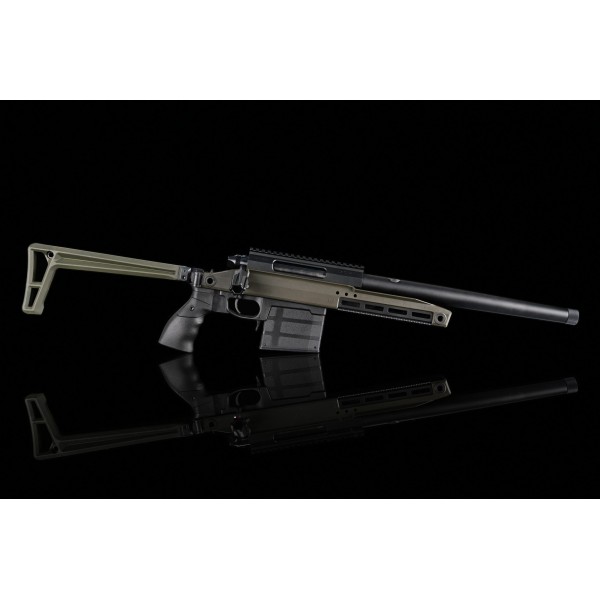 SILVERBACK Винтовка TAC-41 A2 (Алюминий)  зеленая складная V2 OD (приклад кочерга)