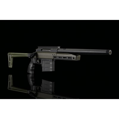 SILVERBACK Винтовка TAC-41 A2 (Алюминий)  зеленая складная V2 OD (приклад кочерга)