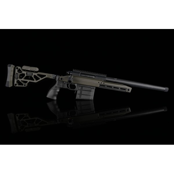 SILVERBACK Винтовка TAC-41 A2 (Алюминий)  зеленая складная V2 OD (приклад Recon)