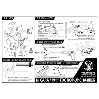 TTI Камера хопап для пистолета Tokyo Marui Hi-Capa с TDC