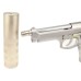 AirsoftPro WE pistols silencer adaptor - short, stainless steel +11 -14